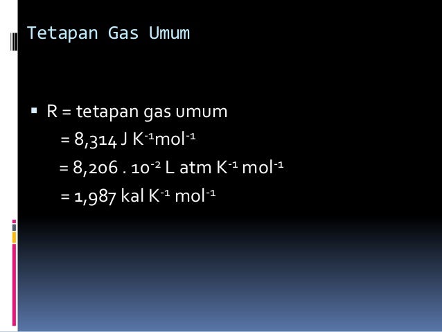 Gas Ideal Dan Gas Nyata