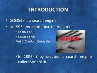 History Of Google PPT history-of-google-ppt