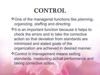  Management Control
