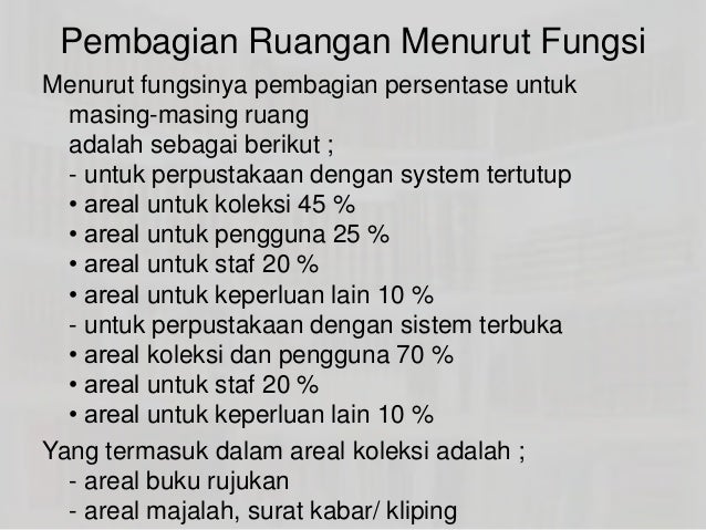Standarisasi Peralatan Dan Perlengkapan Perpustakaan Sekolah