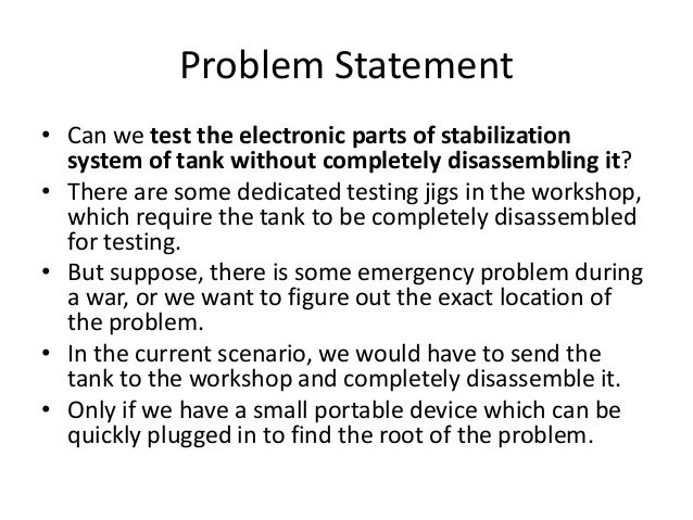 Statement of the problem sample picture
