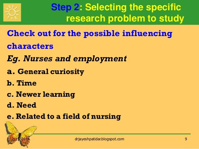 Ppt. selection of research problem