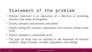 Ppt. developing a research proposal | PDF