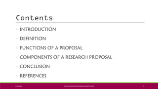 Ppt. developing a research proposal | PDF