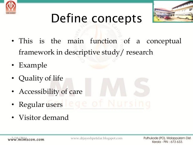Conceptual framework research proposal ppt
