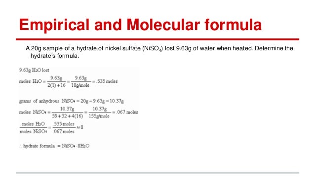 the mole concept and the chemical formula of a hydrate Formula mass and the mole concept the formula mass of a substance is the sum of the average atomic masses of each atom represented in the chemical formula and is. the mole concept and the chemical formula of a hydrate Formula mass and the mole concept the formula mass of a substance is the sum of the average atomic masses of each atom represented in the chemical formula and is.
