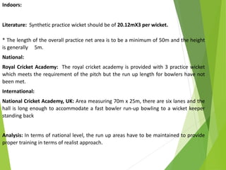 presentation on the literature and case study of cricket stadium  Slide 122