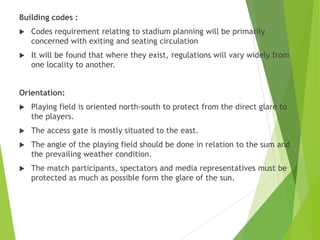 presentation on the literature and case study of cricket stadium  Slide 4