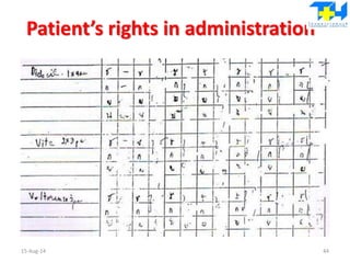 Patient’s rights in administration
15-Aug-14 44
 