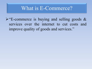 E commerce | PPTX