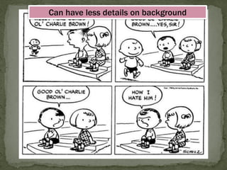 Can have less details on background  