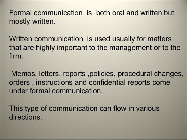 the flow of communication Refers to communication through officially designated channels of message flow between organizational positions downward communication involves the transmission of messages from upper levels to lower levels of the organization hierarchy (ie, from manager to employee, superior to subordinate). the flow of communication Refers to communication through officially designated channels of message flow between organizational positions downward communication involves the transmission of messages from upper levels to lower levels of the organization hierarchy (ie, from manager to employee, superior to subordinate).