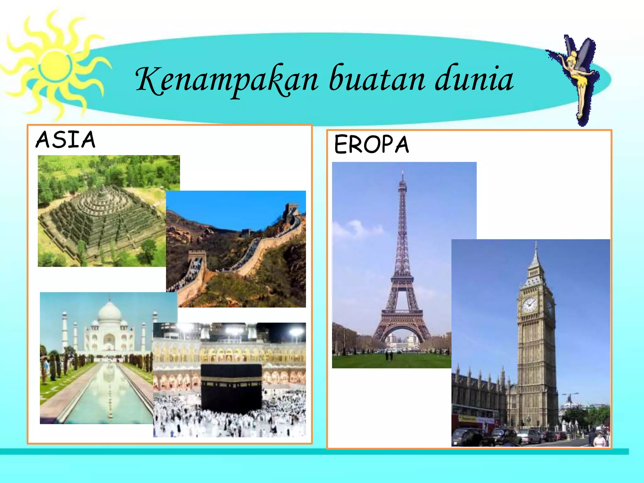 Kenampakan buatan dunia
ASIA EROPA