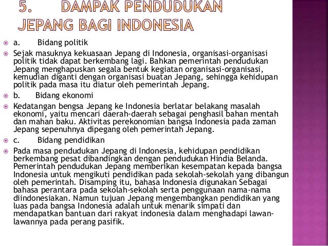 Perubahan Sosial Budaya Masa Pendudukan Jepang Pigura