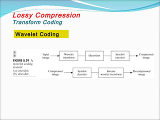 Lossy Compression
Transform Coding
Wavelet Coding
 