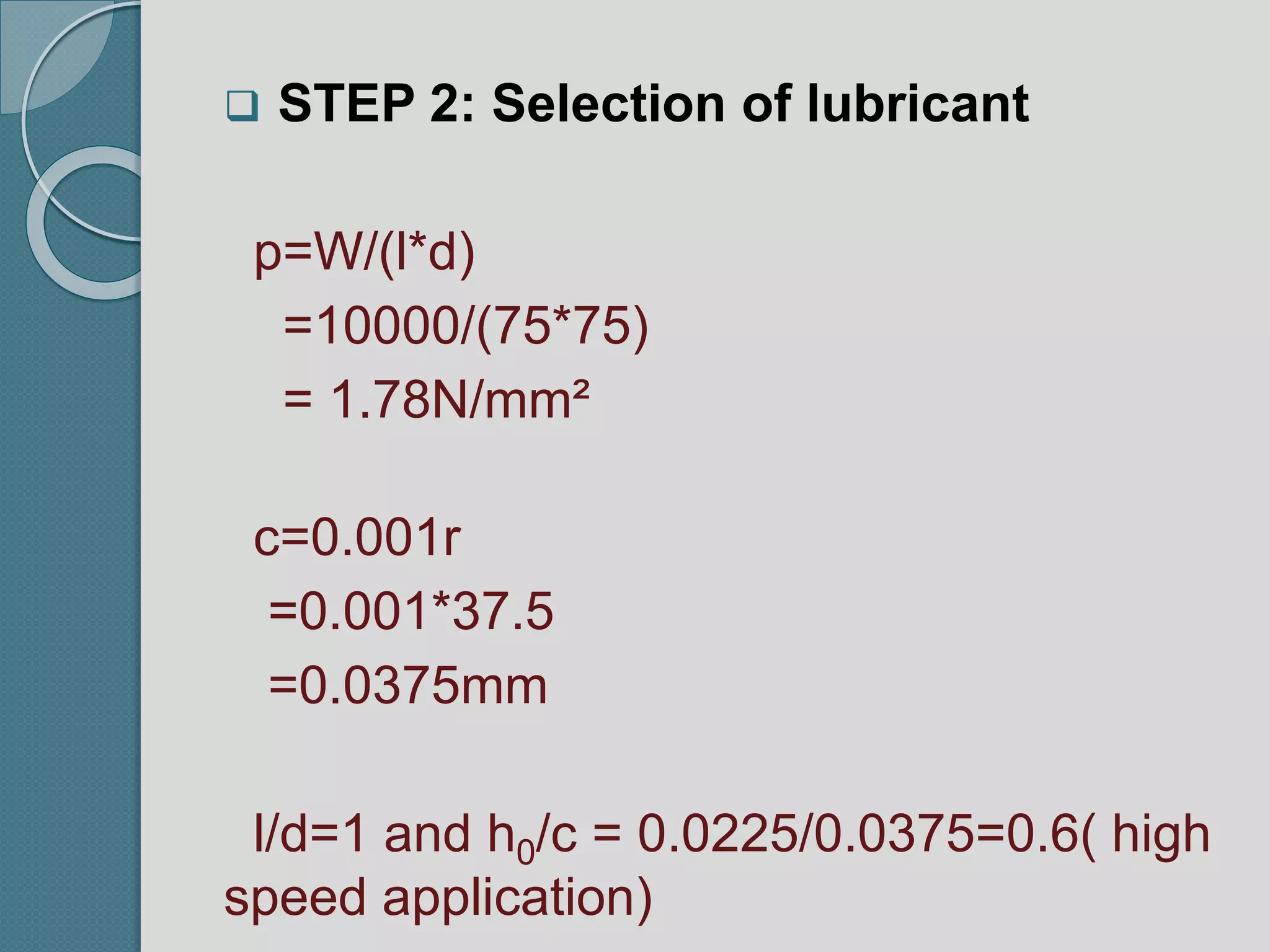 hydrodynamic journal bearing PPT