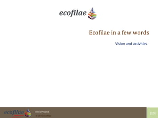 4/30/2015 10Alera Project
© 2015 Ecofilae
[10]
Ecofilae in a few words
Vision and activities
 