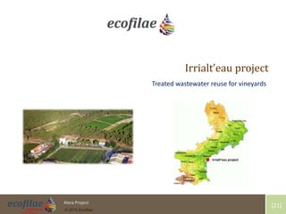 4/30/2015 21Alera Project
© 2015 Ecofilae
[21]
Irrialt’eau project
Treated wastewater reuse for vineyards
INRA Irrialt’eau project
 