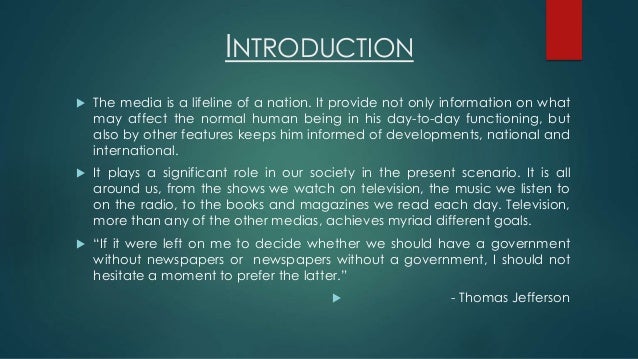 Role Of Media In Democracy