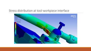 Stress distribution at tool-workpiece interface
 