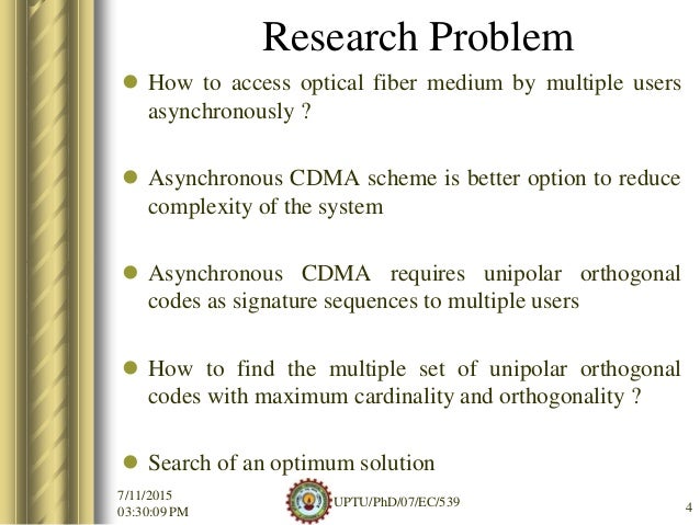 Thesis on optical cdma