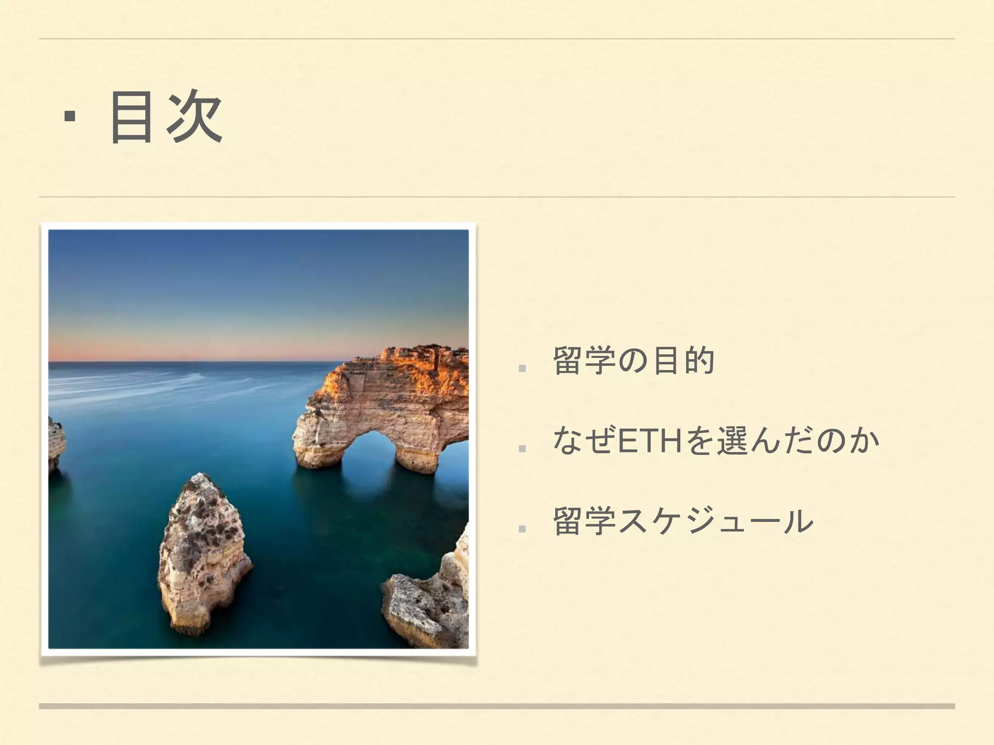 スイス連邦工科大学チューリッヒ校での留学生活 | PPTX