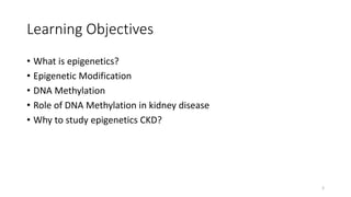 epigenetics of kidney disease | PPTX