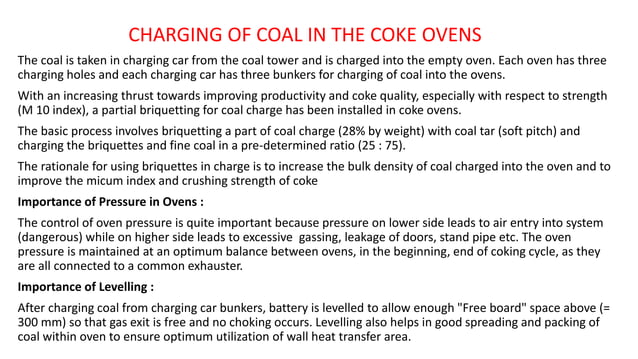 PPT ON COKE PREPARATION | PPTX | Chemistry | Science