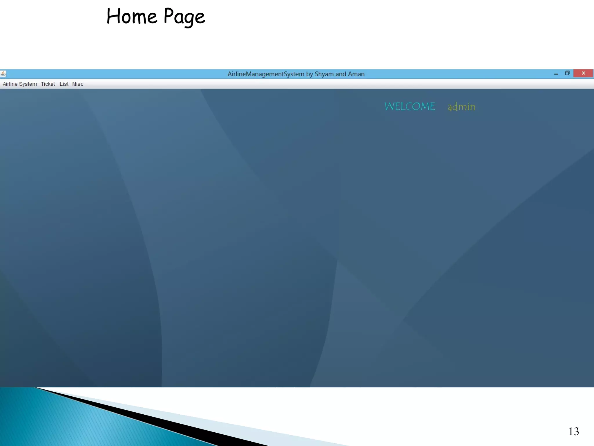 13
Home Page
 
