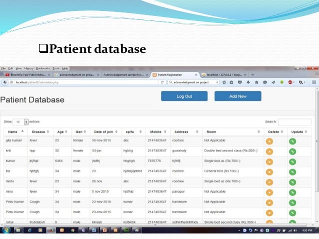 Patient Registration In Hospital