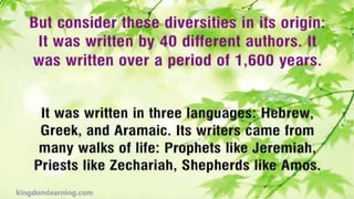 Is the Bible God's Word or Man's Word?