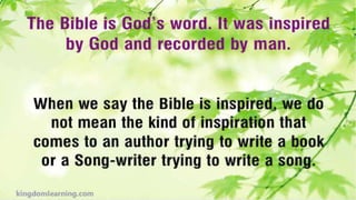 Is the Bible God's Word or Man's Word?