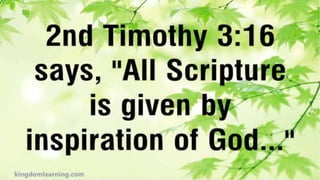 Is the Bible God's Word or Man's Word?