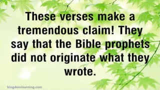 Is the Bible God's Word or Man's Word?