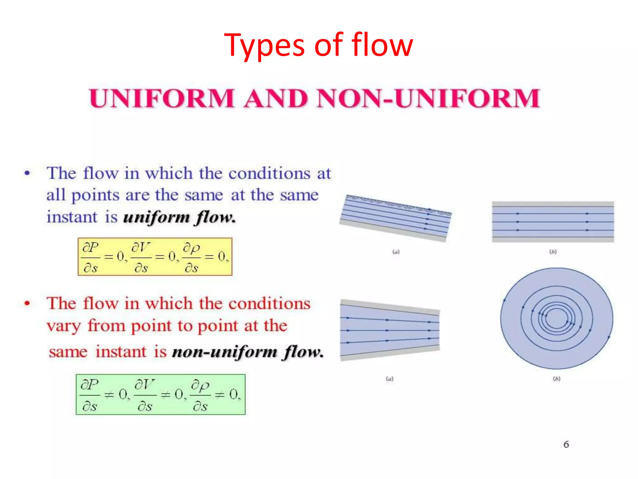 Types of flow
 