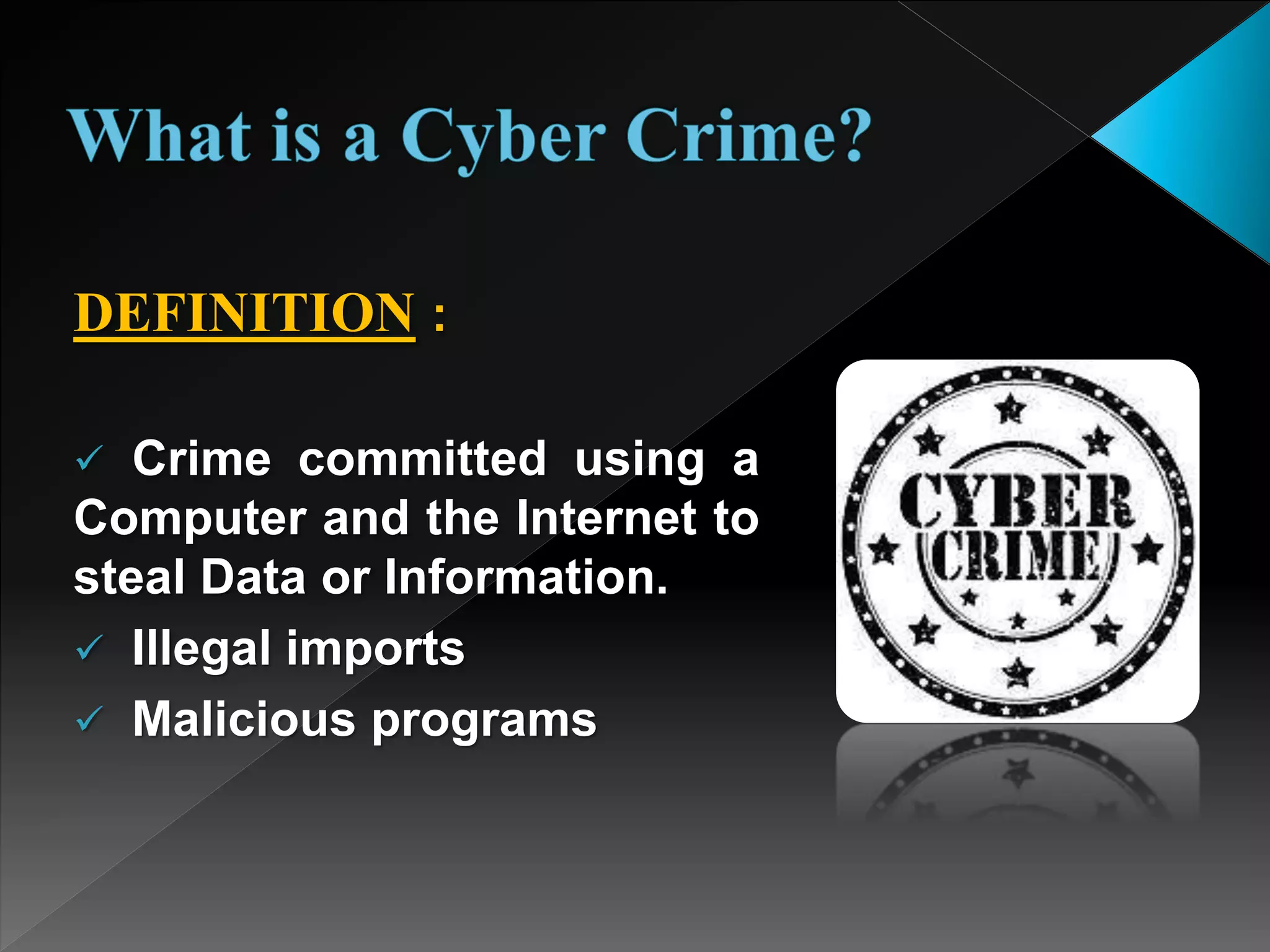 Cyber Crime and Security Presentation | PPTX