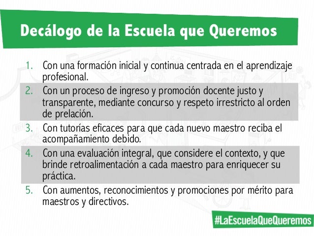 La escuela que queremos