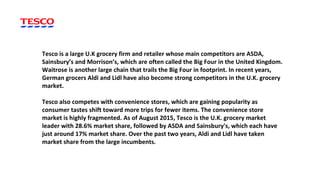 TESCO CASE STUDY | PPT