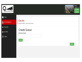 Queue Management System | PPTX