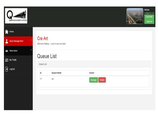 Queue Management System | PPTX