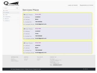 Queue Management System | PPTX