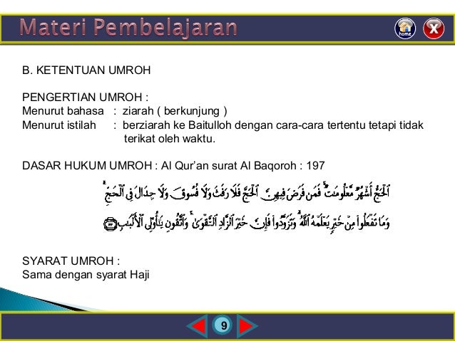 PPT BAB II PELAKSANAAN HAJI DAN UMRAH PPT BAB II PELAKSANAAN HAJI DAN UMRAH
