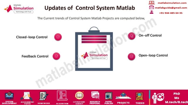 Control System Matlab Projects Research Guidance | PPT