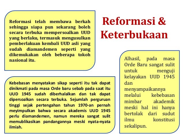 Perdebatan Hukum Tata Negara Pasca Amandemen Konstitusi