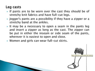 clothing for handicapped man | PPTX