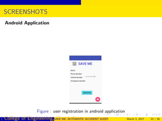 AUTOMATIC ACCIDENT DETECTION AND ALERT SYSTEM | PDF | Operating Systems ...