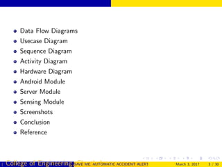 AUTOMATIC ACCIDENT DETECTION AND ALERT SYSTEM | PDF | Operating Systems ...