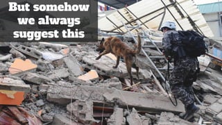 But somehow
we always
suggest this
 