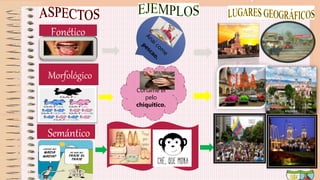 Fonético
Morfológico
Semántico
Córtame el
pelo
chiquitico.
 