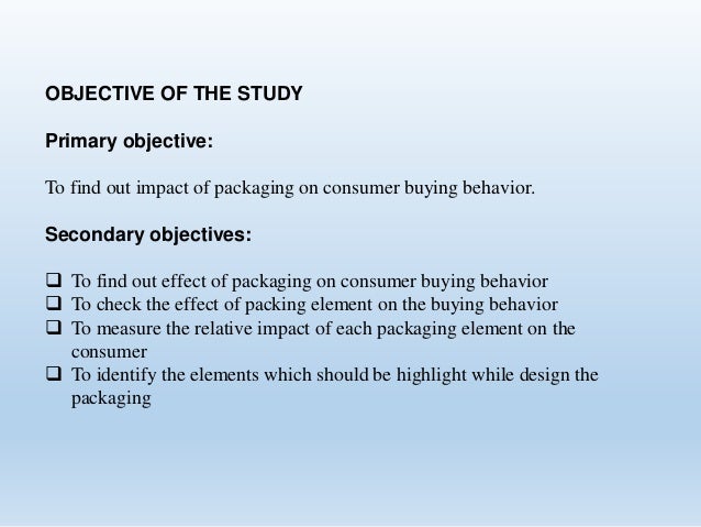role of packaging on consumer buying behavior thesis